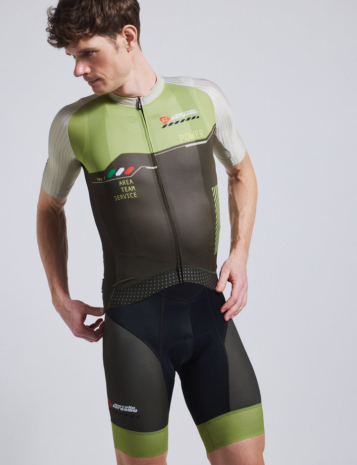 TRIKOT M. SYNLIG LYNLÅS & FLAT-LOCK - POWER