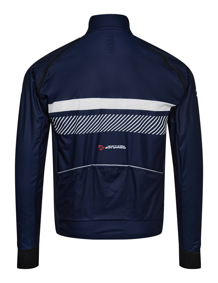 STELVIO VIND/REGNJAKKE M. AFT. ÆRMER - NAVY