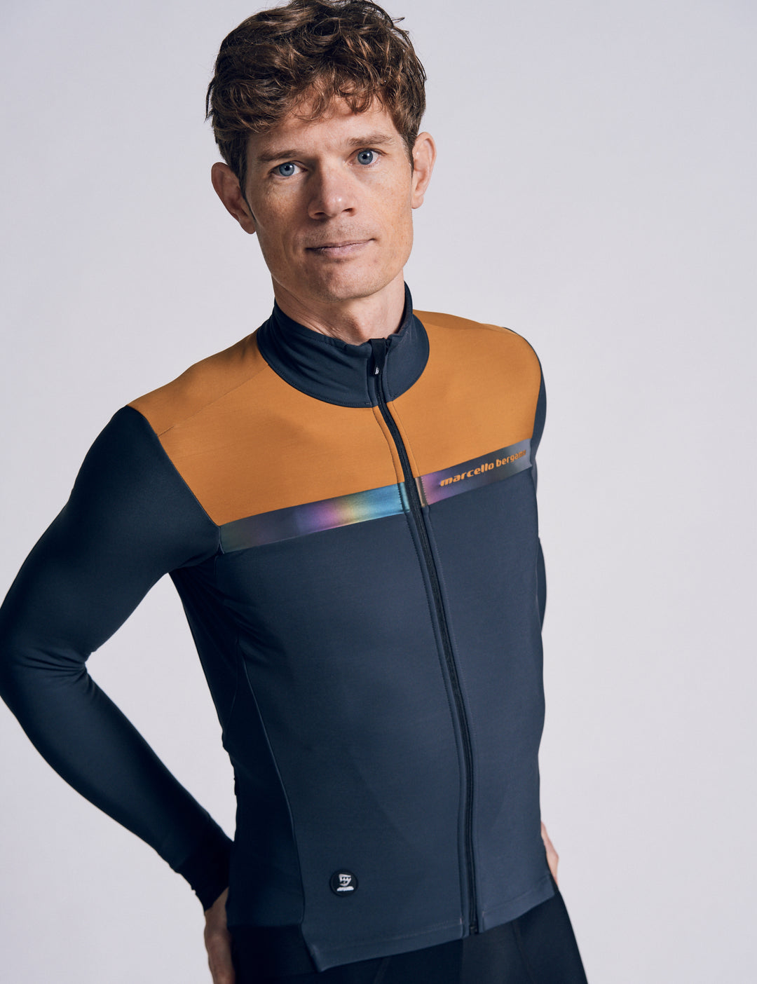 EXPERIENCE LANG FLEECE TRIKOT - GREY/BROWN