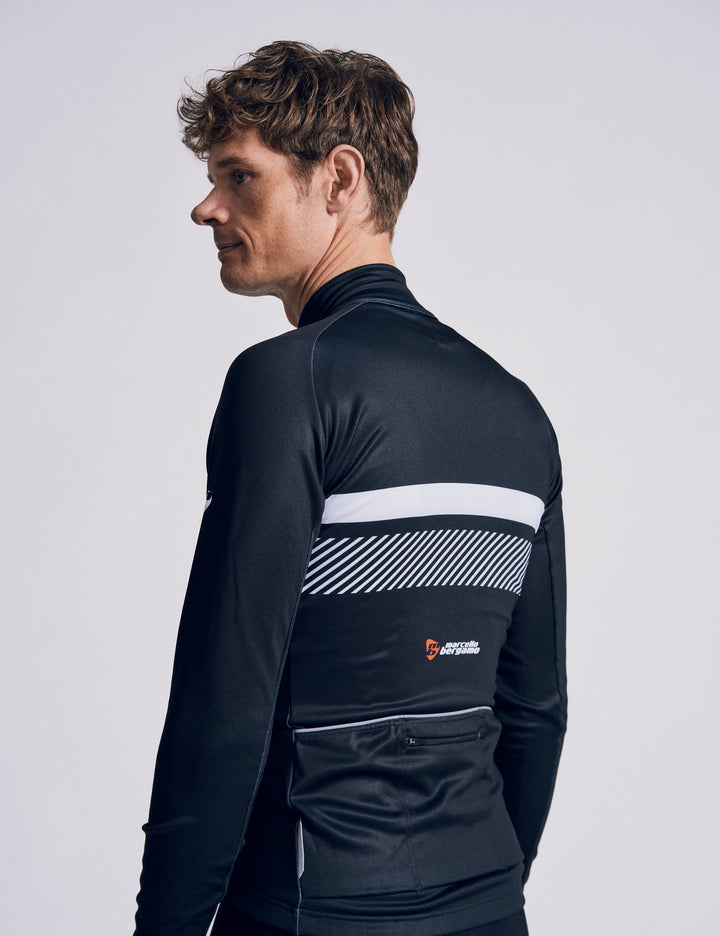STELVIO LANG FLEECE TRIKOT - BLACK