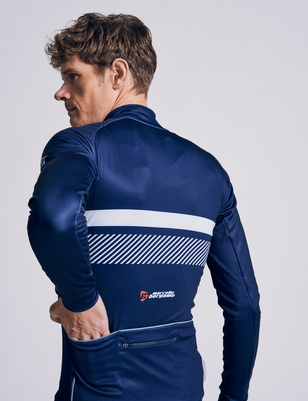 STELVIO LANG FLEECE TRIKOT - NAVY
