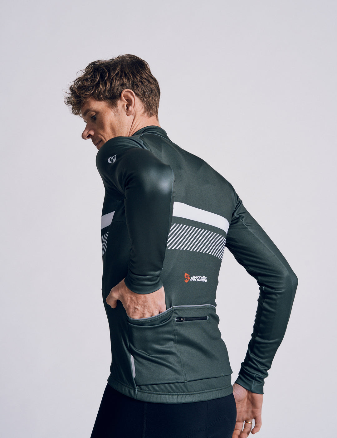 STELVIO LANG FLEECE TRIKOT - RACING GREEN