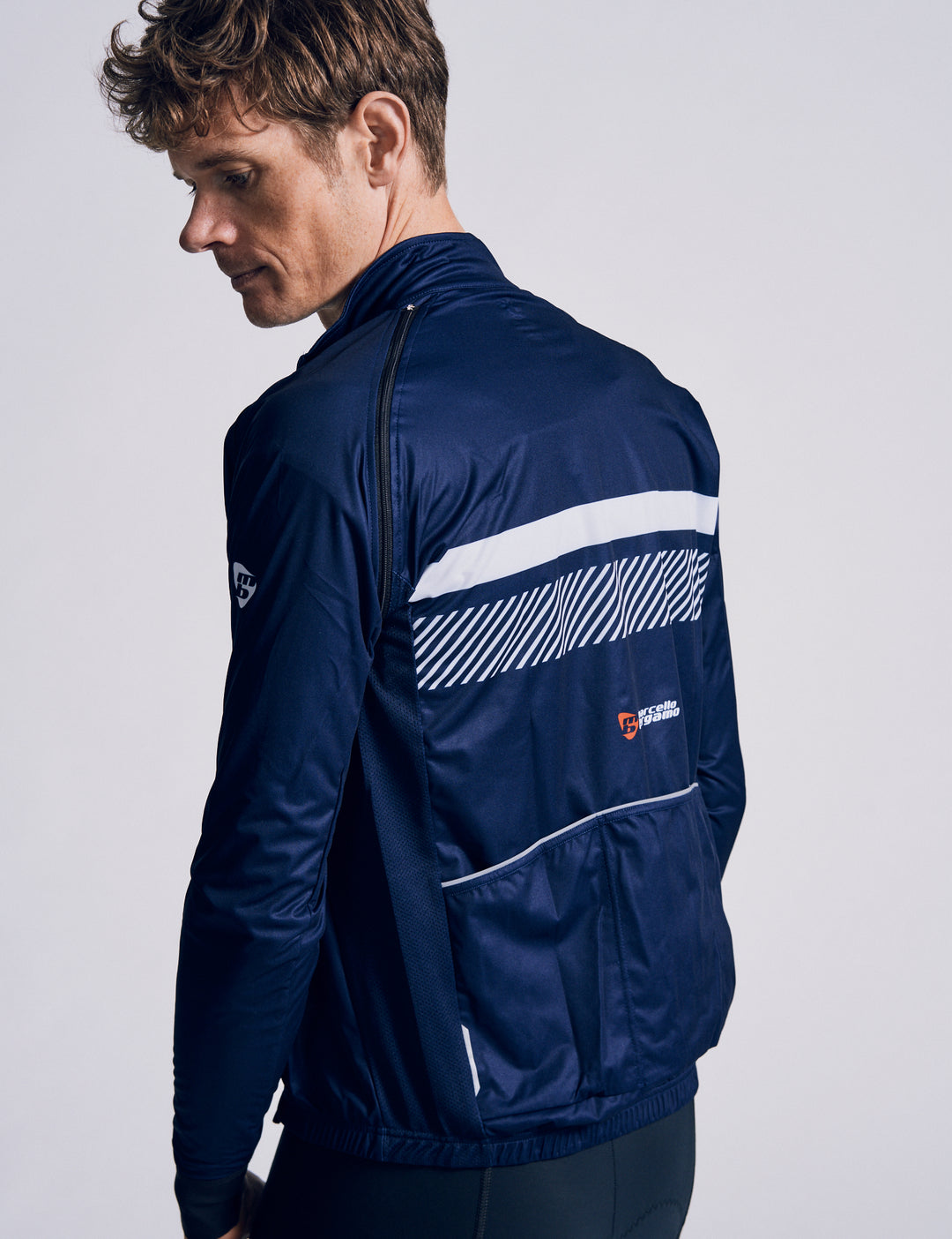 STELVIO VIND/REGNJAKKE M. AFT. ÆRMER - NAVY