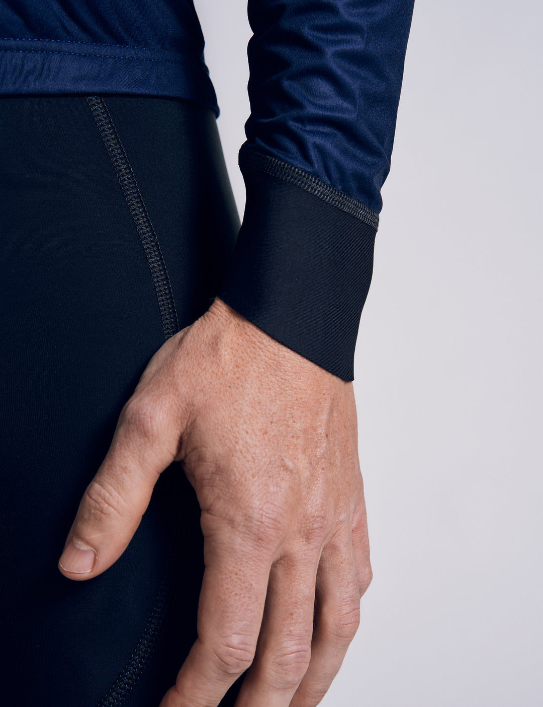 STELVIO VIND/REGNJAKKE M. AFT. ÆRMER - NAVY