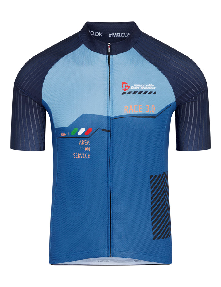 KORT TRIKOT M. FULD SKJULT LYNLÅS - RACE 3.0