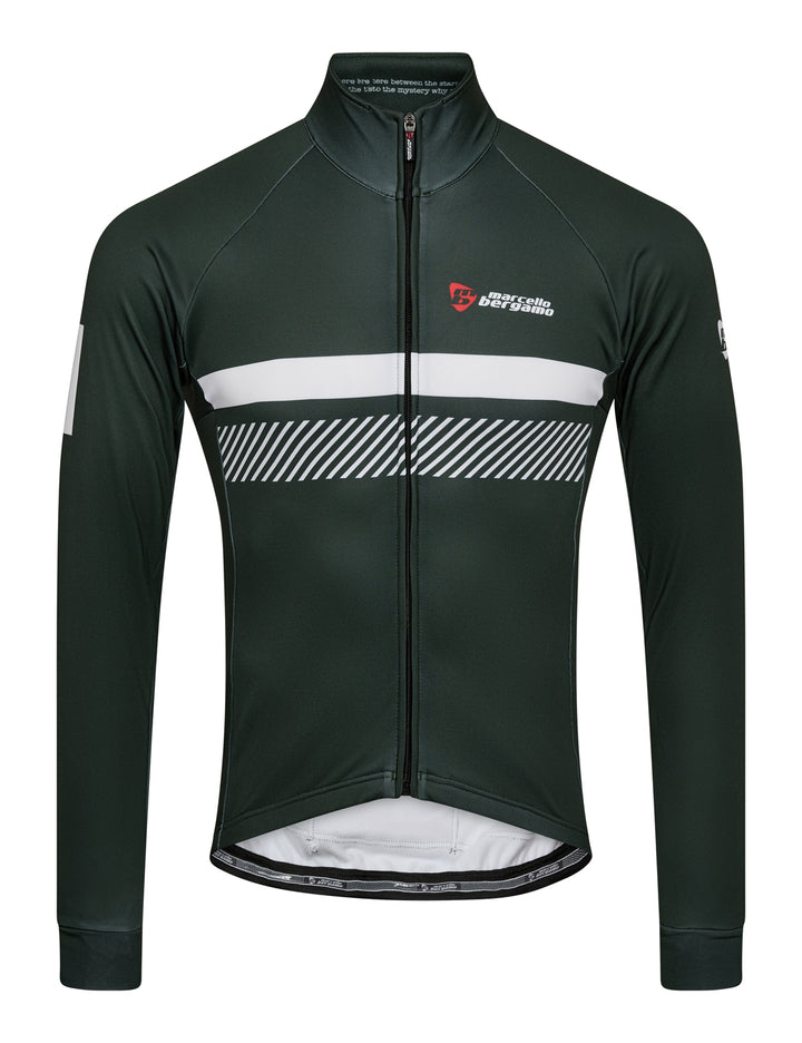STELVIO LANG FLEECE TRIKOT - RACING GREEN