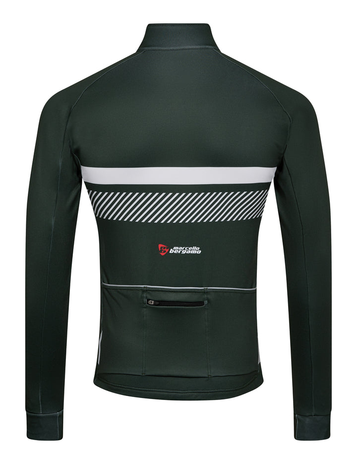 STELVIO LANG FLEECE TRIKOT - RACING GREEN