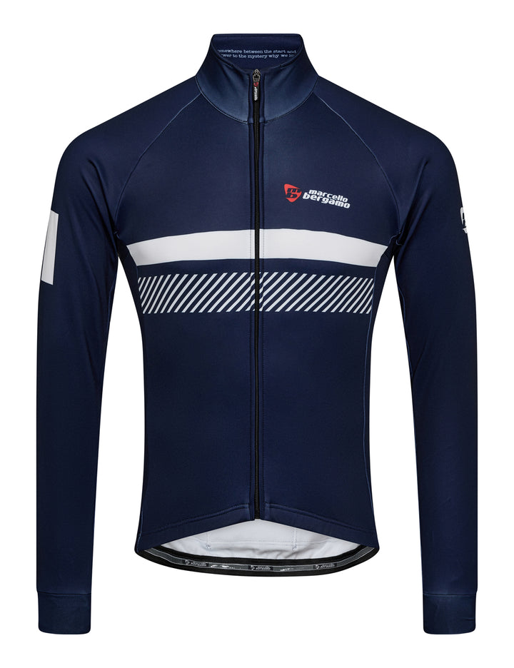STELVIO LANG FLEECE TRIKOT - NAVY